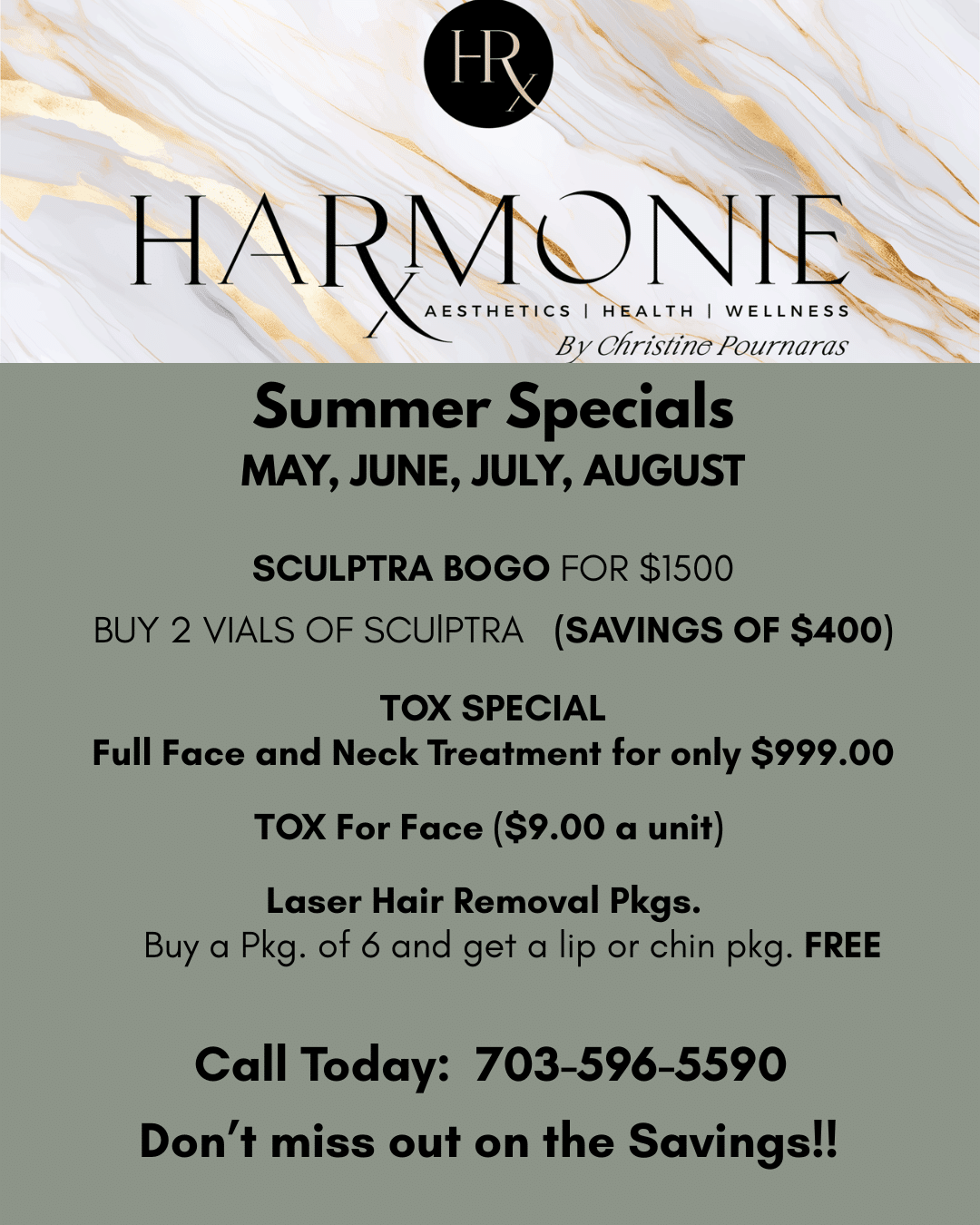 Specials for Harmonie Offers